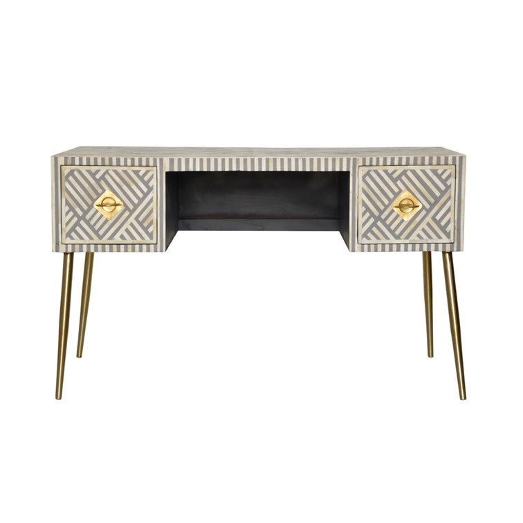 Elli Bone Inlay Work Desk & Chair