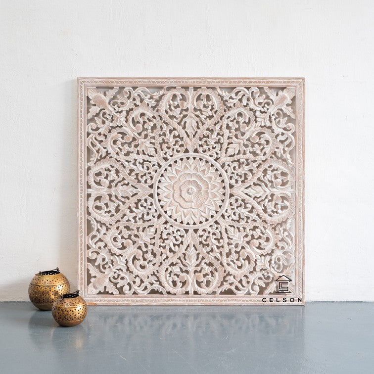 Fink Carved Wall Panel Distressed