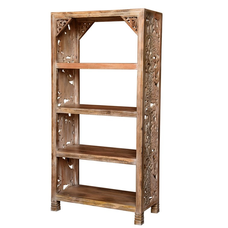 Petros Hand Carved Bookshelf