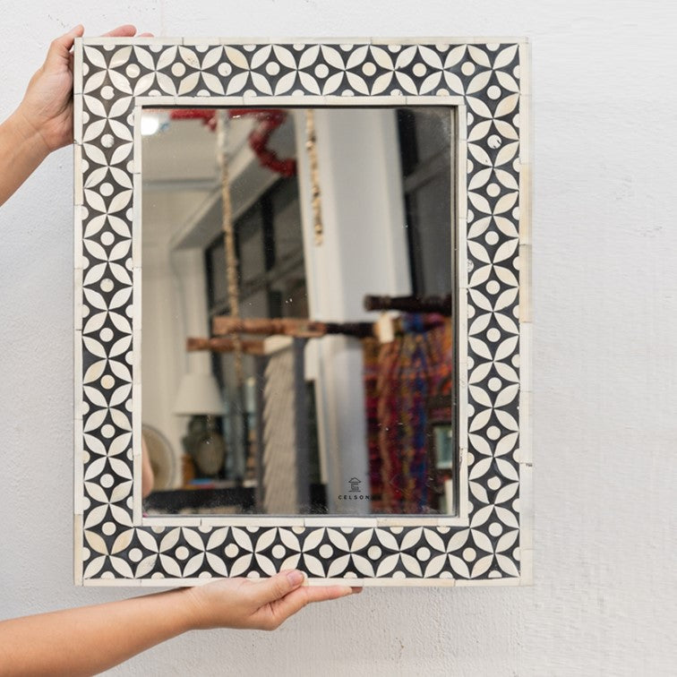 Nicole Bone Inlay Mirror