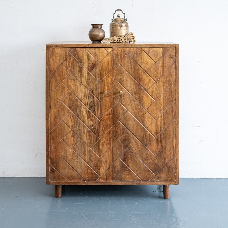 Keith Carved Wooden Cabinet
