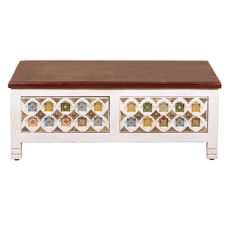 Aura Carved Tile Coffee Table