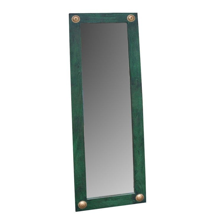 Rina Hand Carved Wooden Mirror