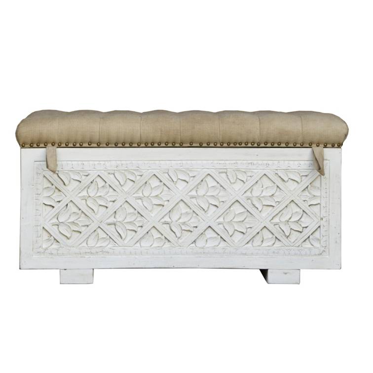 Rio Wooded Carved Storage Trunk