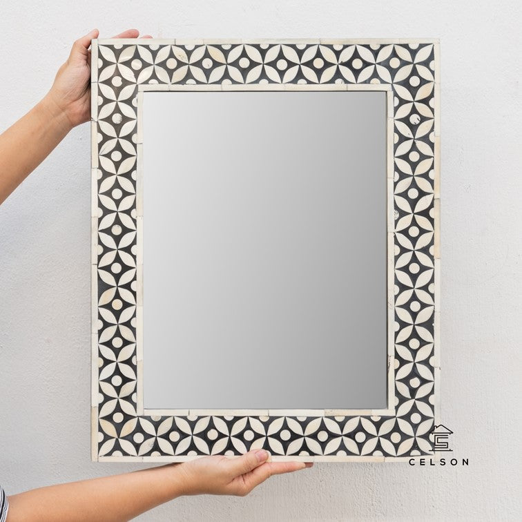 Nicole Bone Inlay Mirror