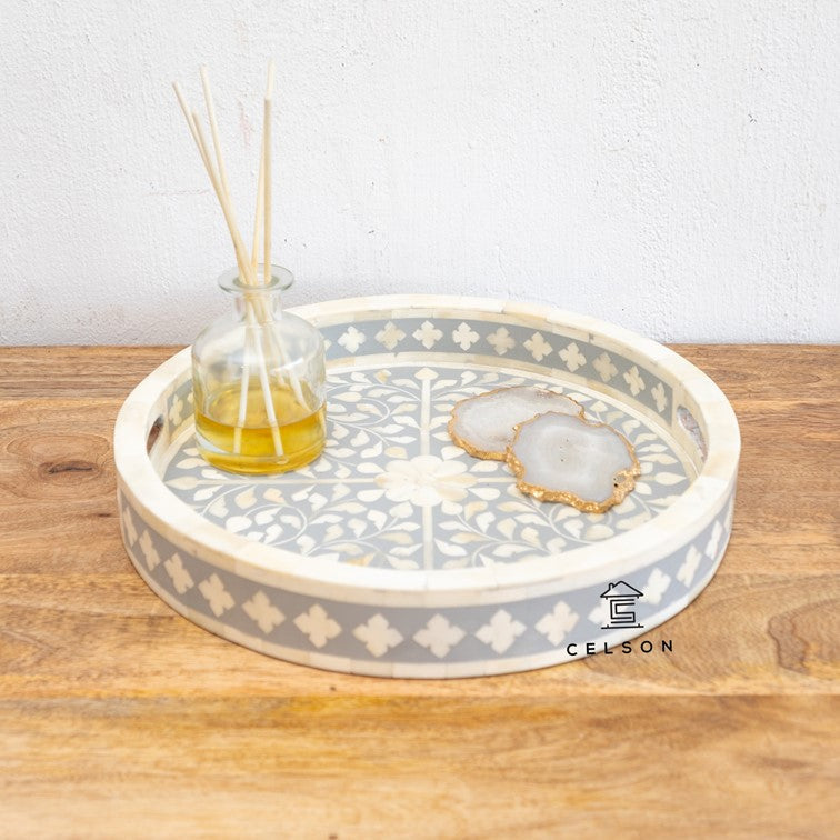 Yuvi Bone Inlay Tray