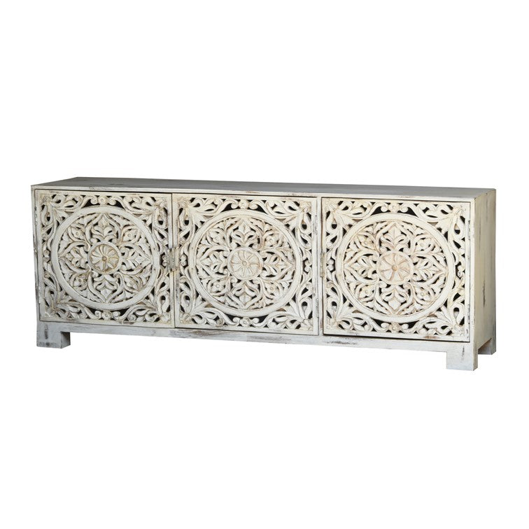 Lee Wooden Hand Carved TV Cabinet