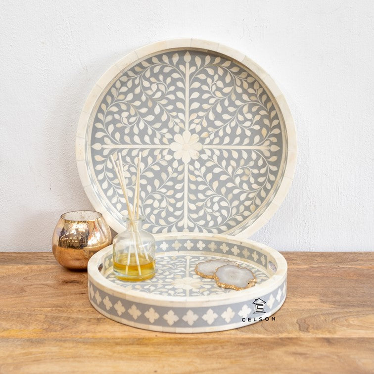 Yuvi Bone Inlay Tray