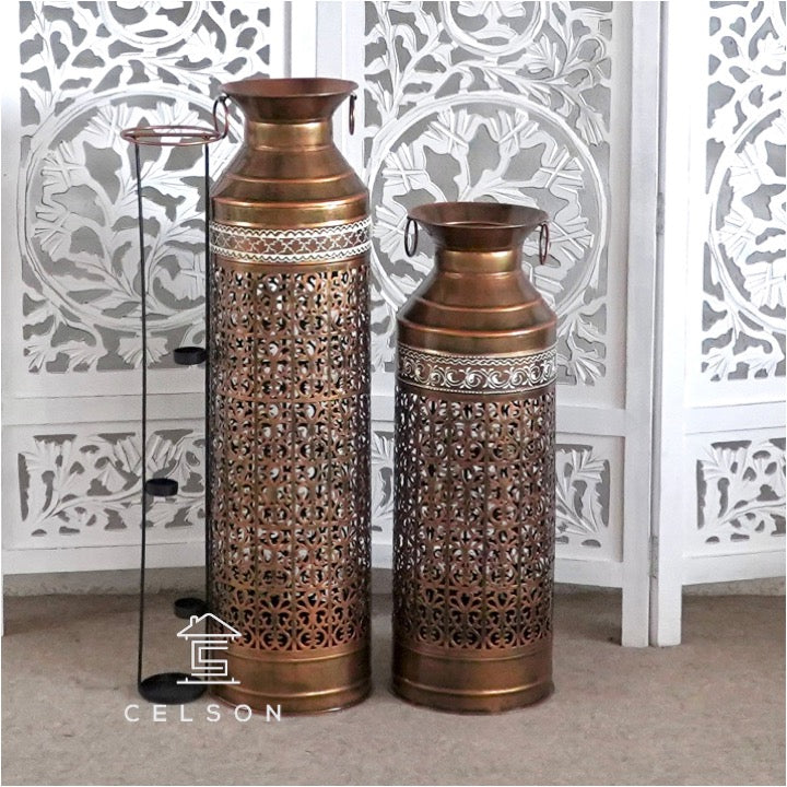 Celine Antique Copper Lantern