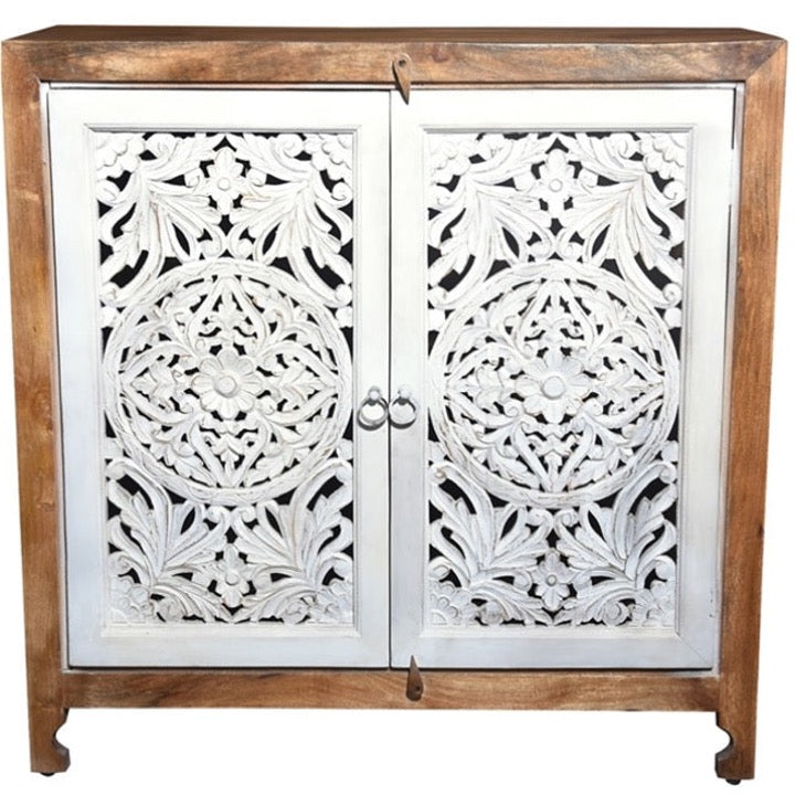 Nayyar Carved Wooden Cabinet