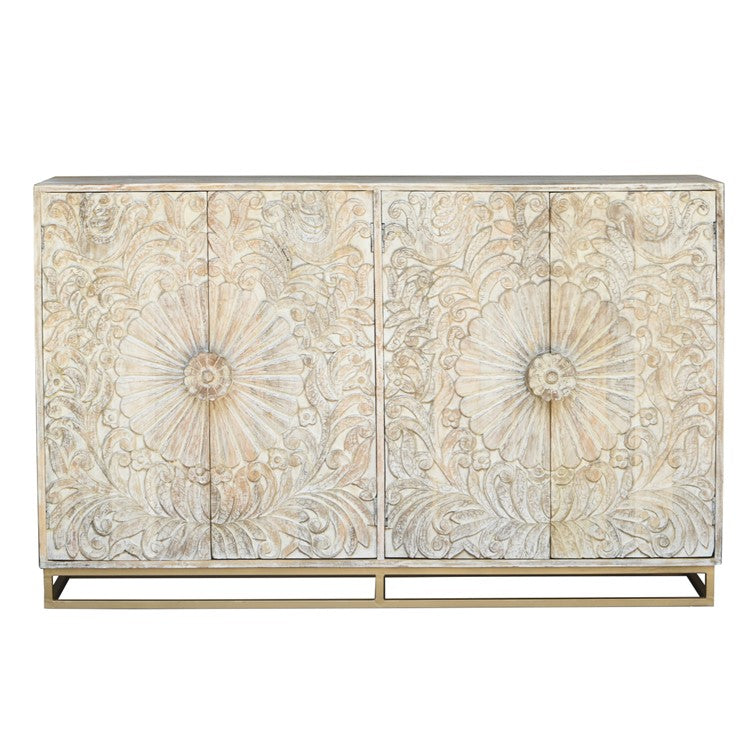 Jade Carved Side Board