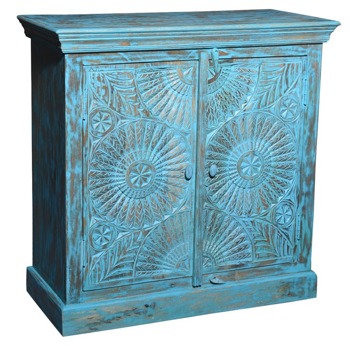 Therica Wooden Carved Chest