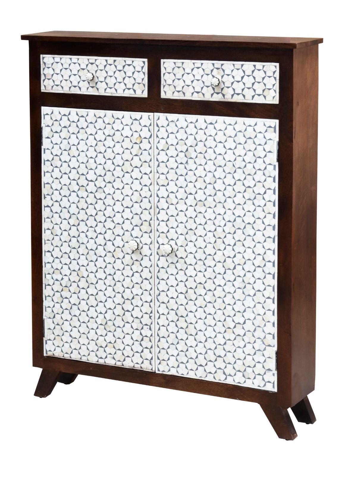 Krysten Bone Inlay Bar Cabinet