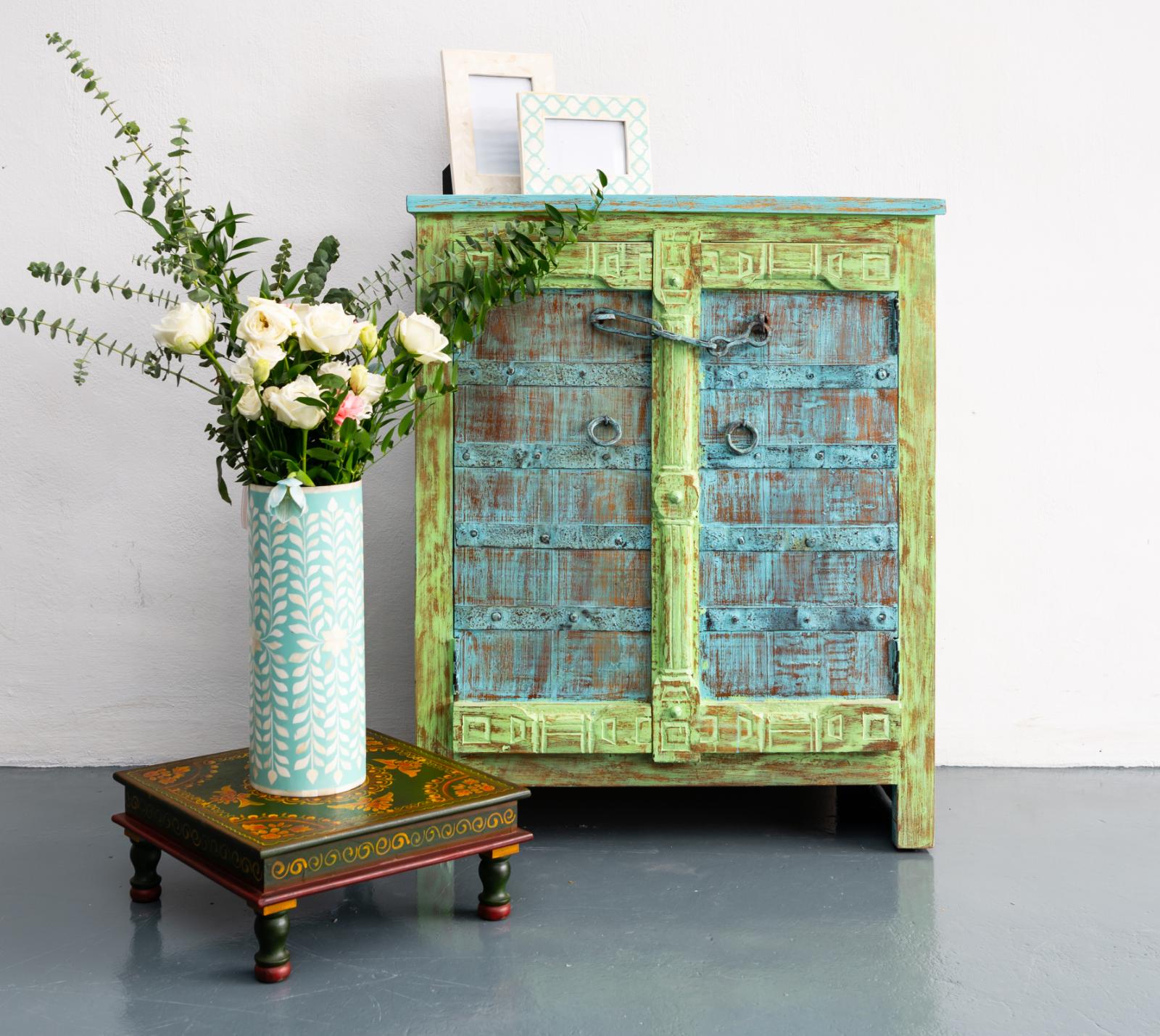 Moorer Carved Wooden Cabinet