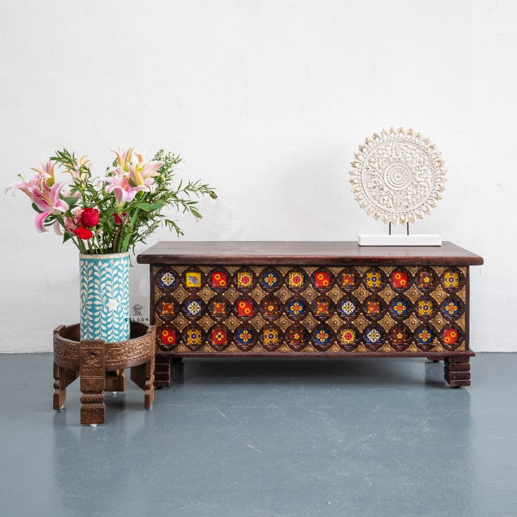 Yuvi Brass & Tile Heritage Trunk