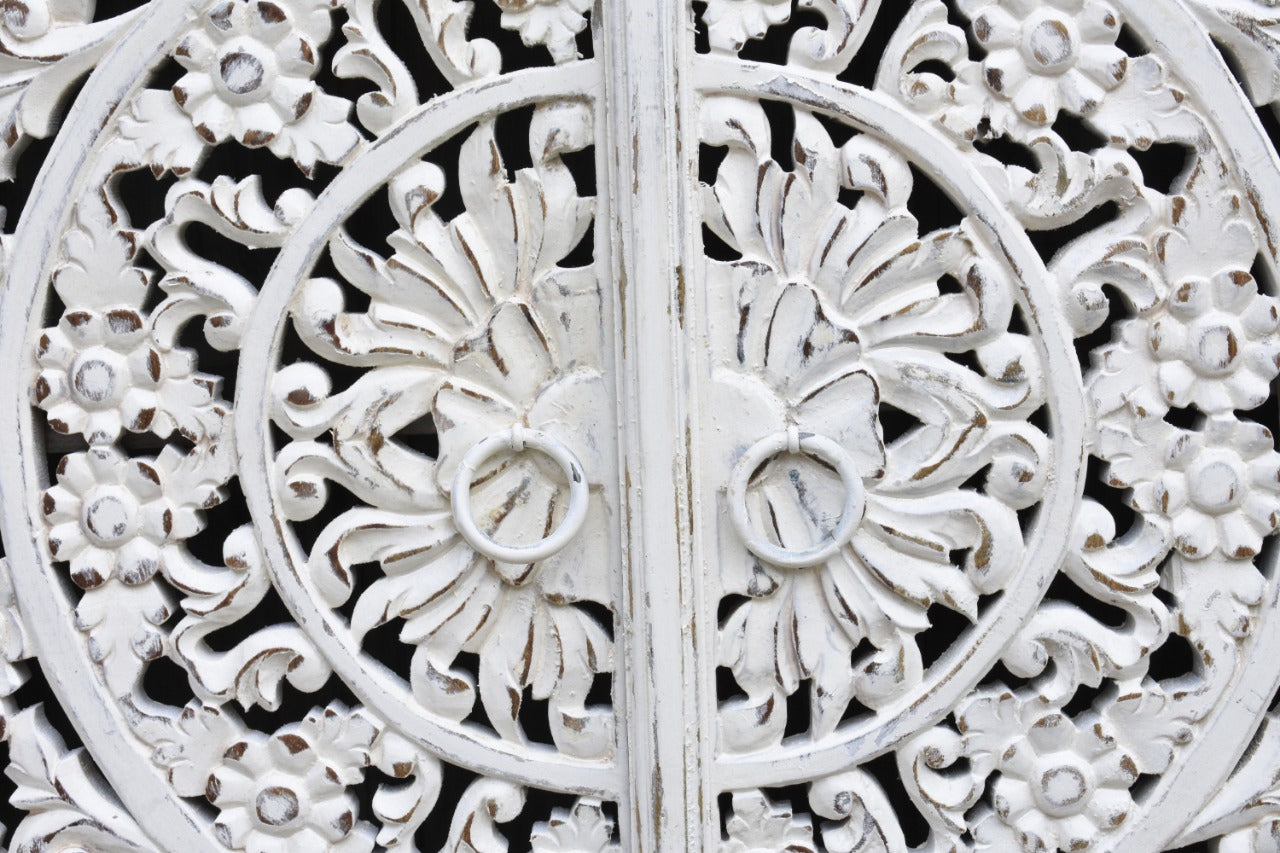 Rorry Carved Wooden Chest