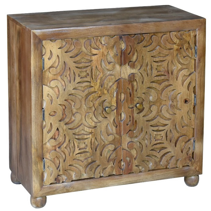 Laurie Carved Wooden Cabinet