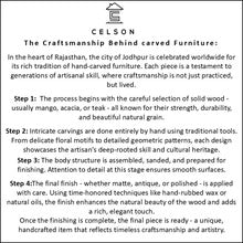 Lesley Hand Carved Wooden Side Board