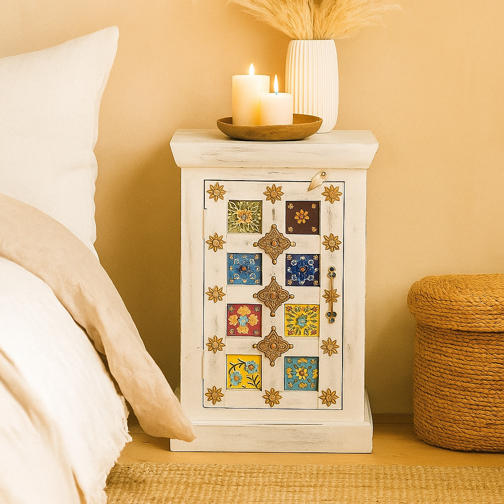 Heena Wooden Bedside