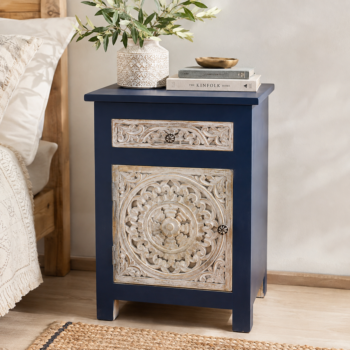 Gourd Wooden Bedside