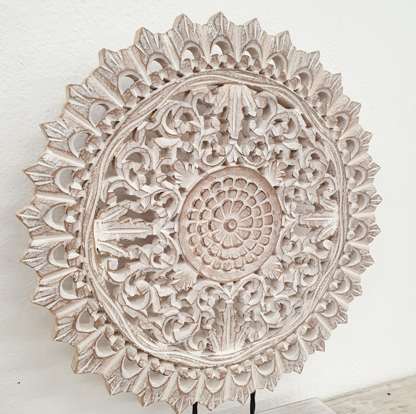 Biba Wooden Carved Table Decor