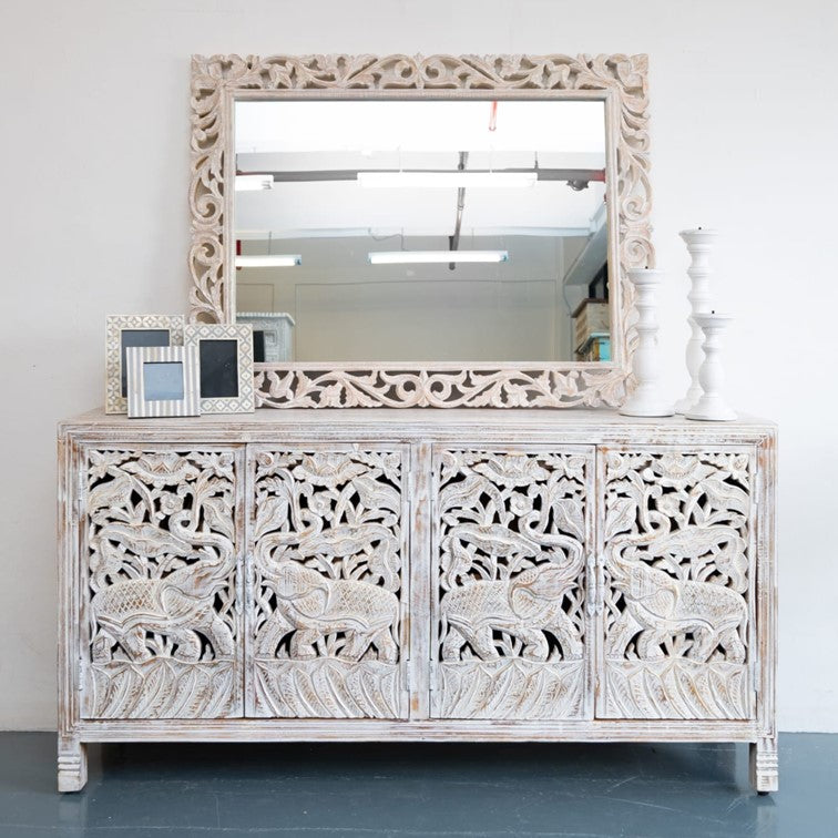 Taylor Hand Carved Wooden Sideboard