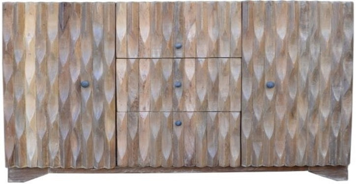 Ken Hand Carved Wooden SideBoard