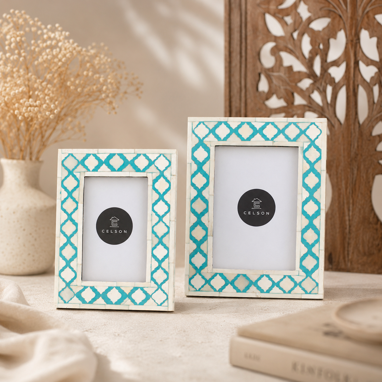 Liza Bone Inlay Photo Frame