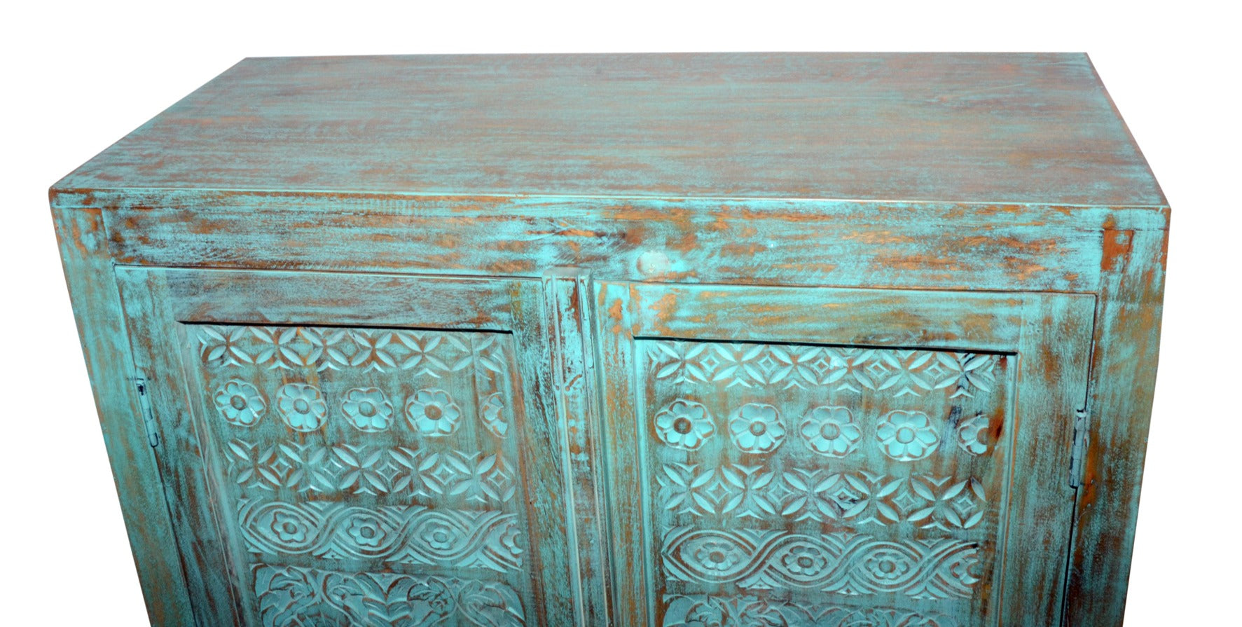 Margot Carved Wooden Chest
