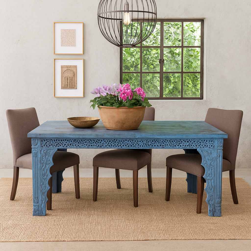 Royal Hand Carved Wooden Dinning Table
