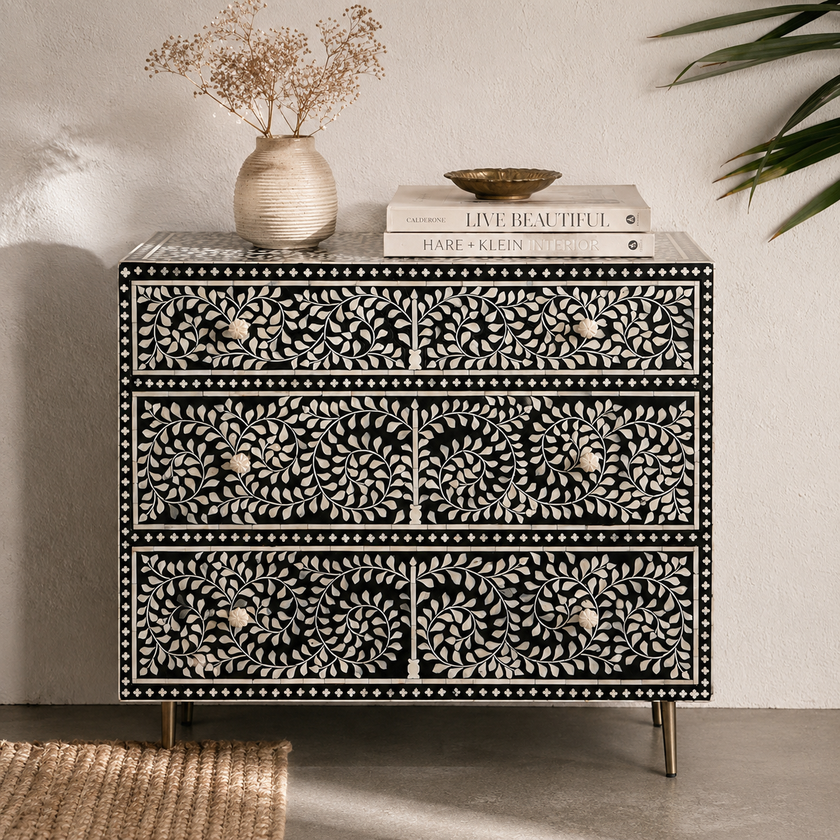 Lavie Bone Inlay Chest of Drawer
