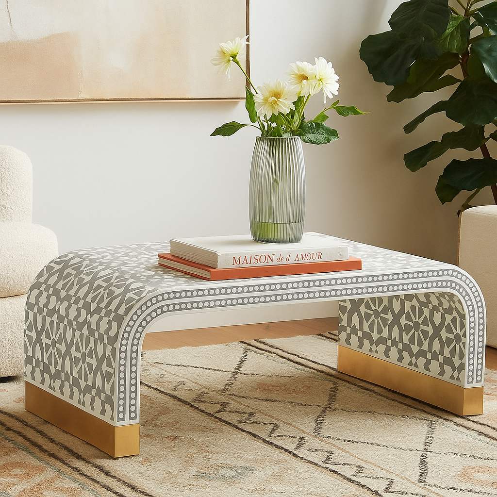 Nivan Bone Inlay Coffee Table