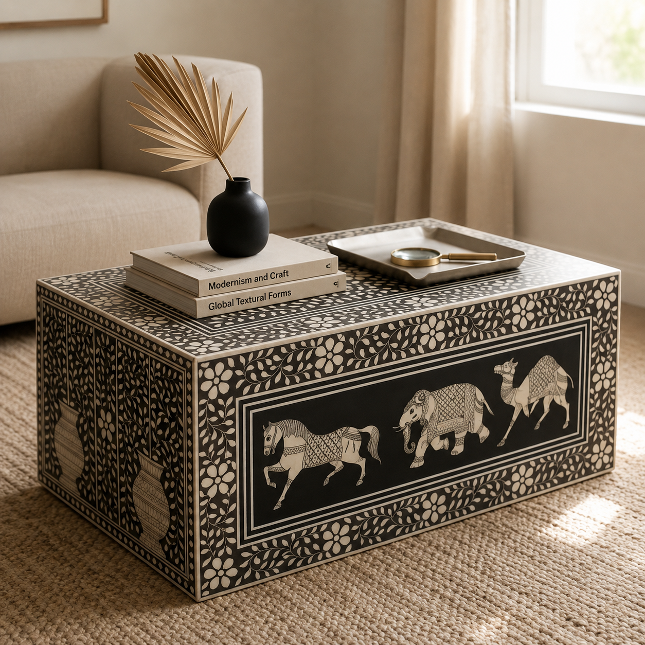 Talia Bone Inlay Coffee Table