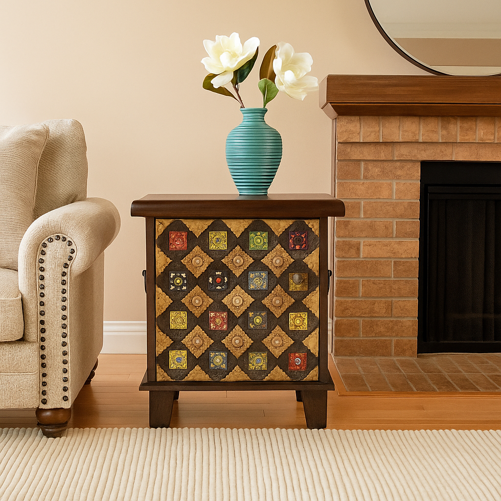 Adele Brass & Tile Trunk