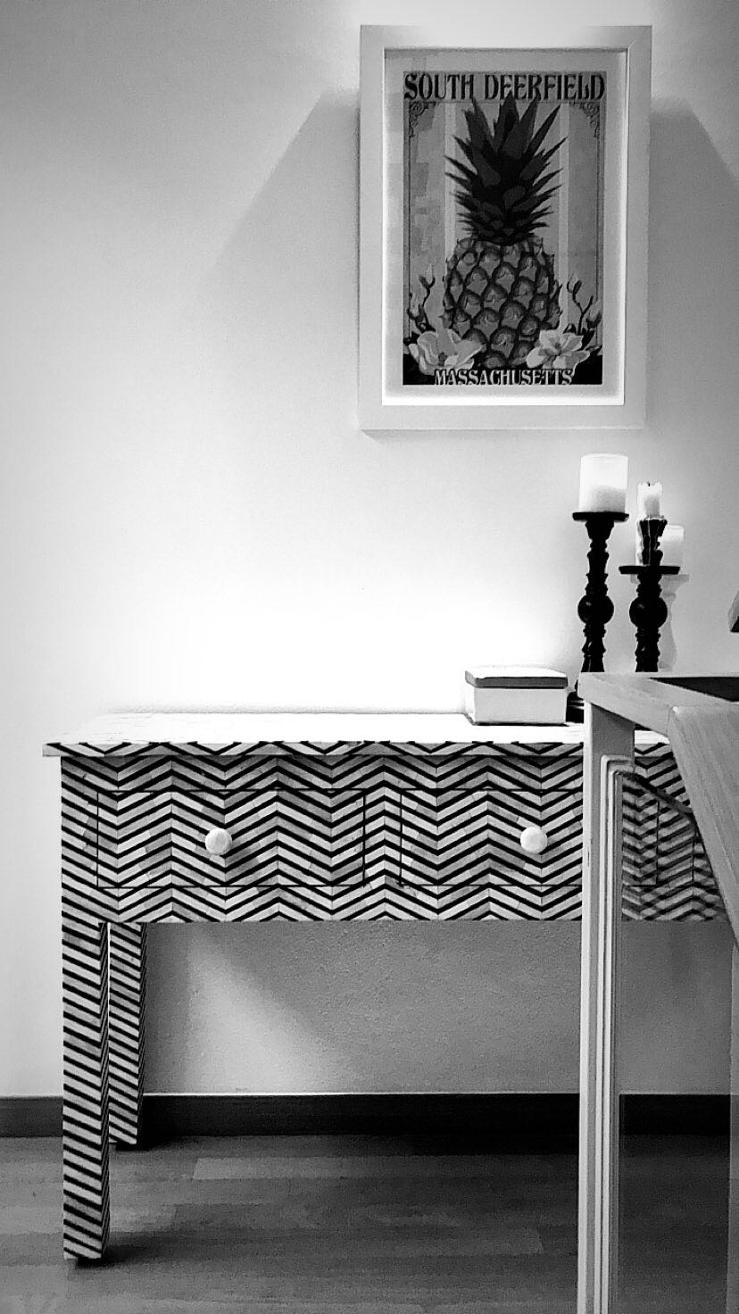 Athina Bone Inlay Console Table