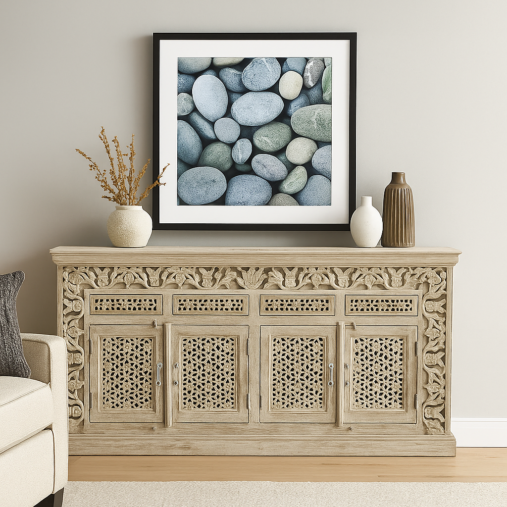 Ridhi Hand Carved Wooden Sideboard