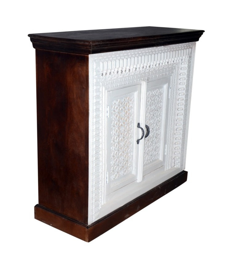 Carole Wooden Carved Cabinet