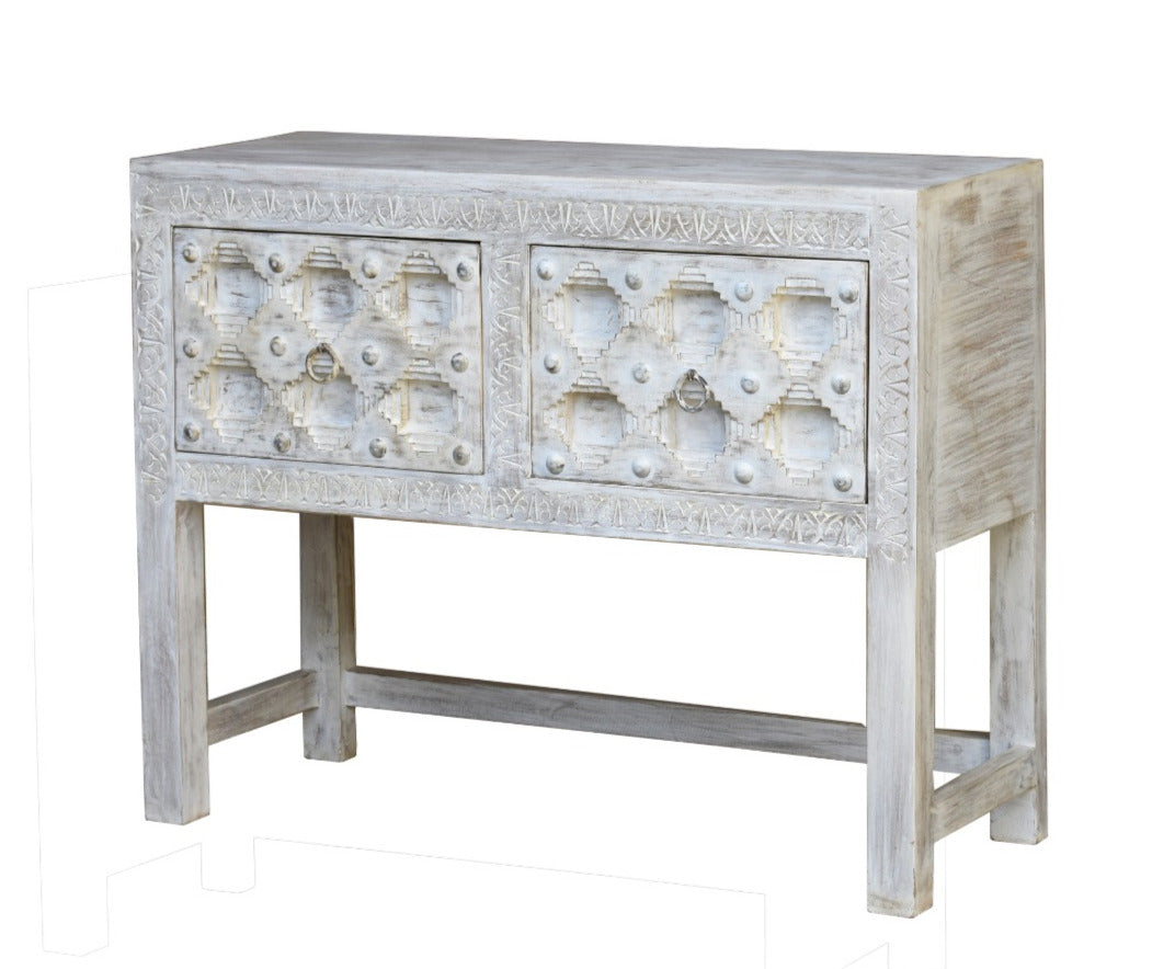 Allison Wooden Hand Carved Console Table