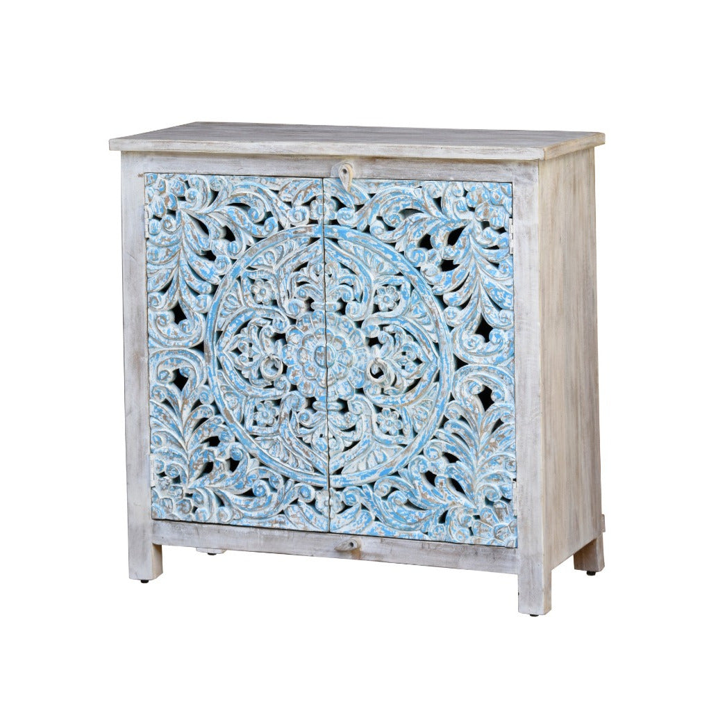 Lexi Carved Wooden Chest