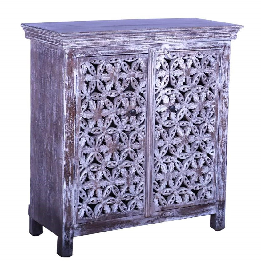 Jorg Carved Wooden Chest