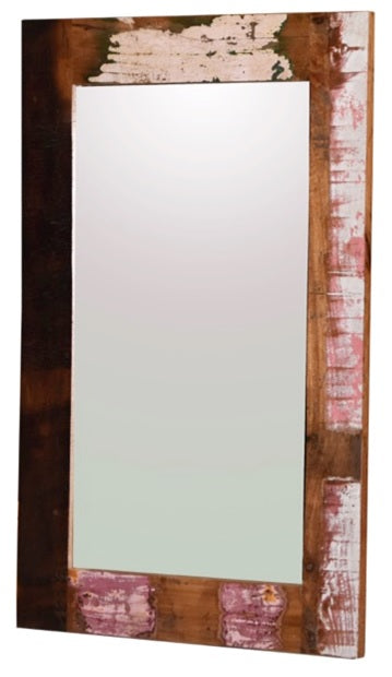 Tudum Hand Carved Wooden Mirror