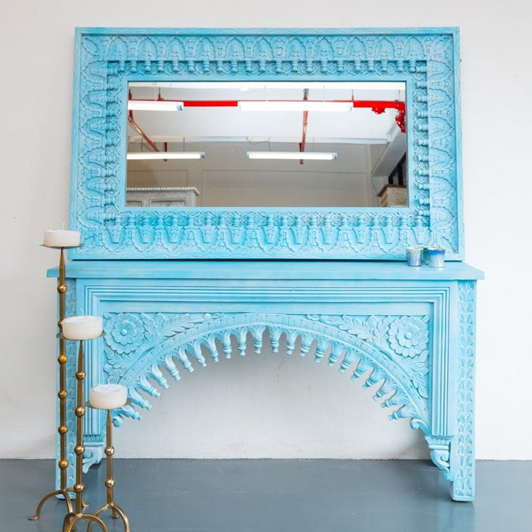 Elba Hand Crafted Wooden Mirror