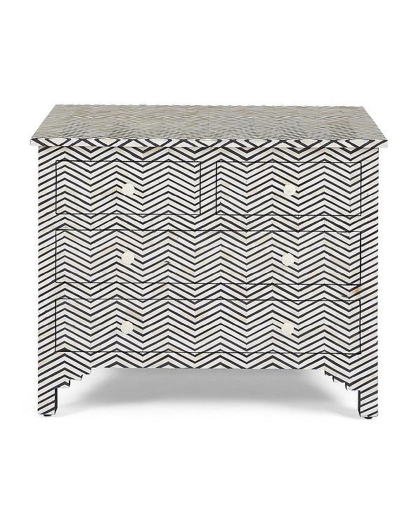 Elera Bone Inlay Chest of Drawer
