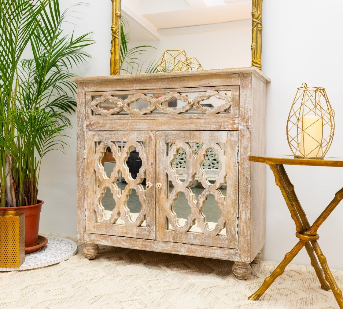 Jessica Carved Wooden Cabinet