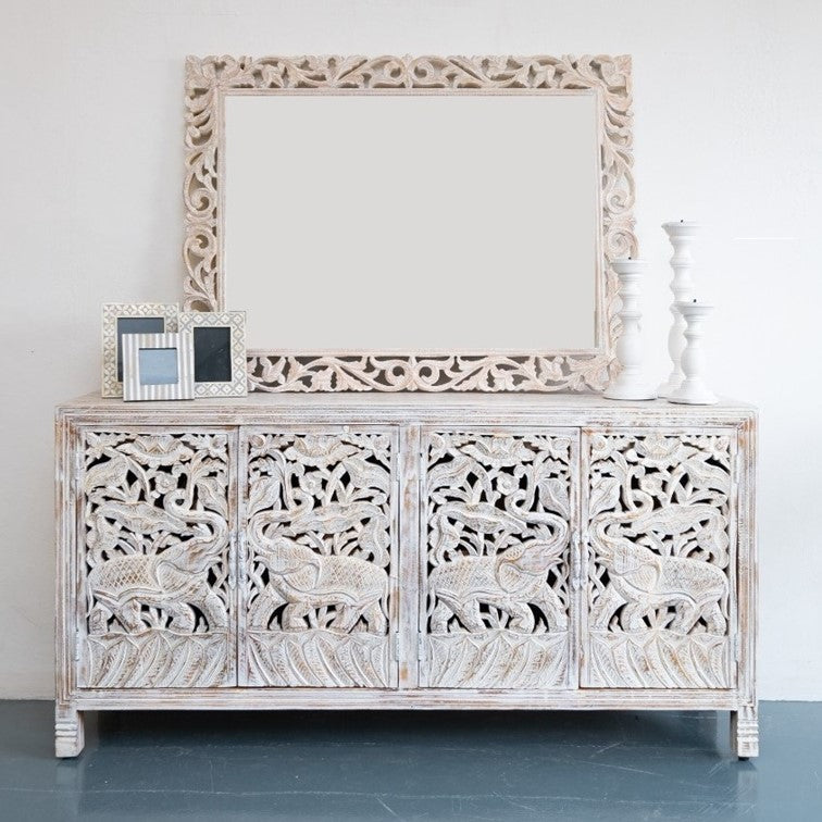 Taylor Hand Carved Wooden Sideboard