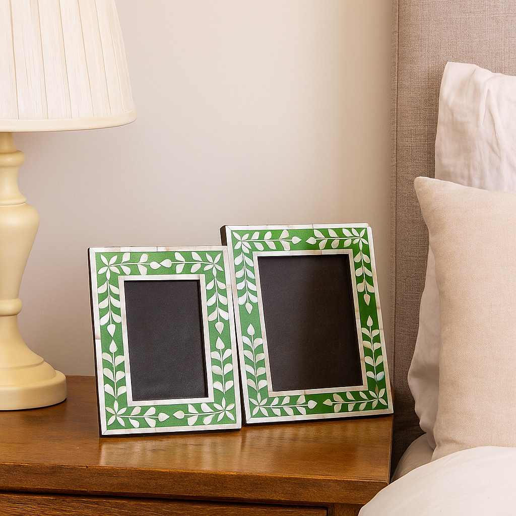 Leo Mother of Pearl Inlay Photo Frame