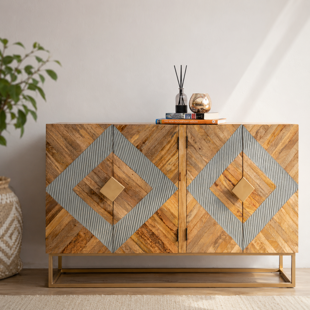 Wivan Hand Carved Sideboard
