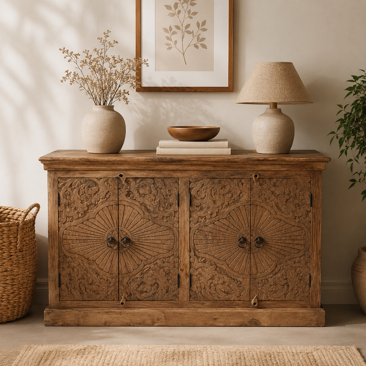 Daryl Hand Carved Sideboard
