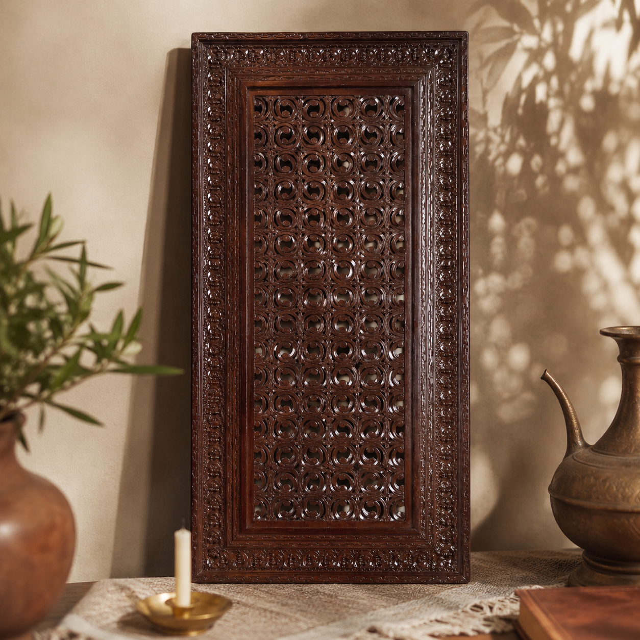 Figgy Hand Carved Wall Panel