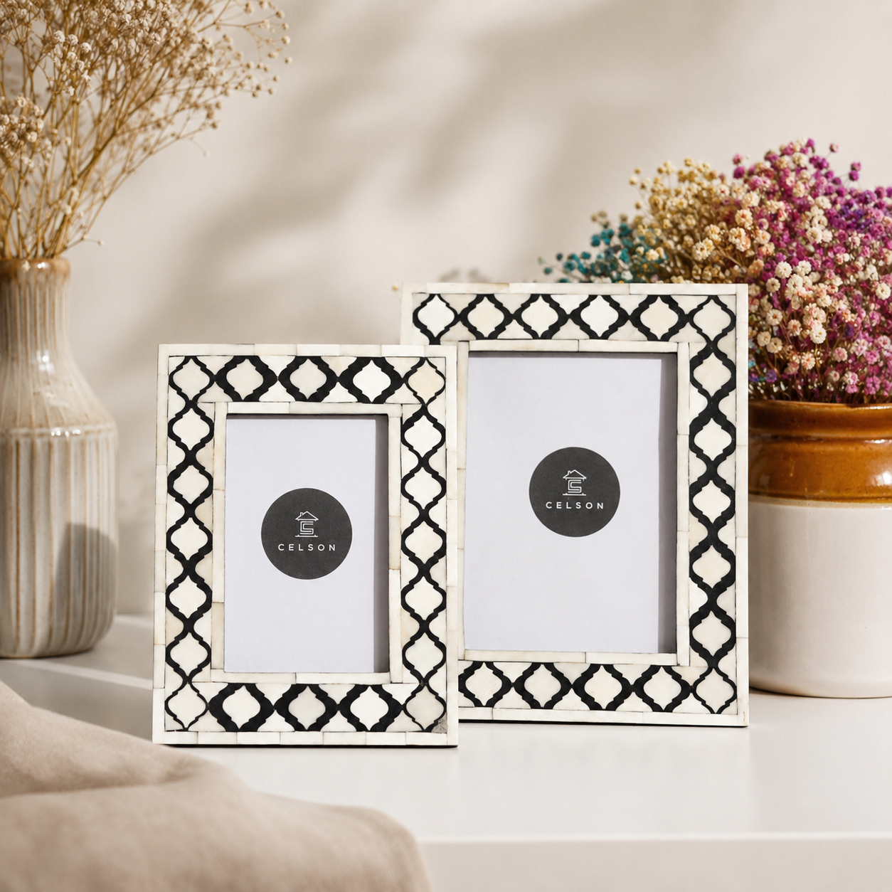 Nina Bone Inlay Photo Frame